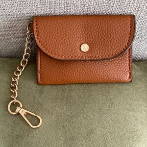 Anne Klein Brown Leather Keychain Wallet